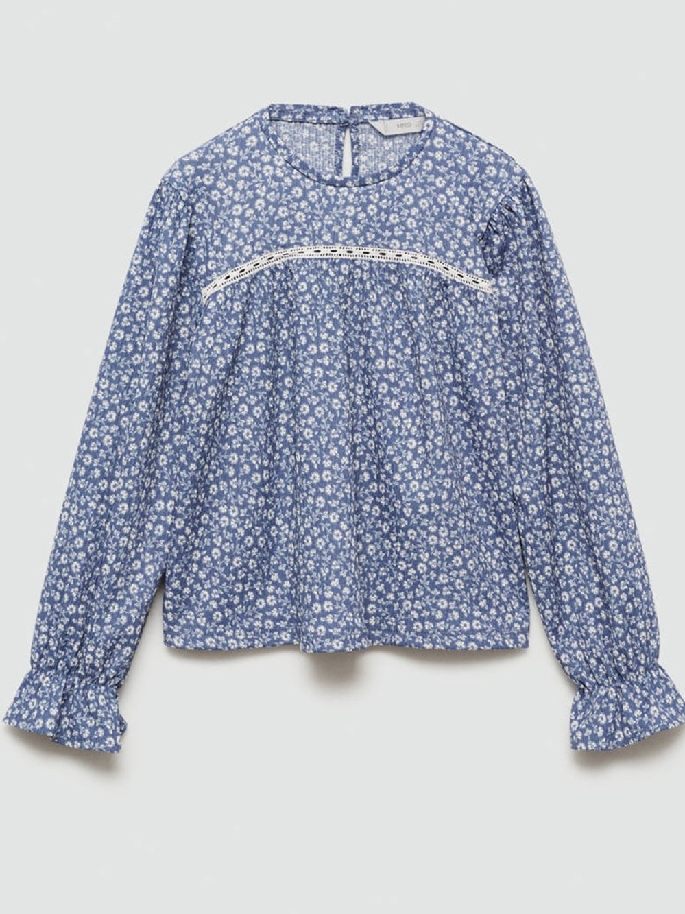 Mango Georgia girls' floral print blouse. Like new. Size 7/8.